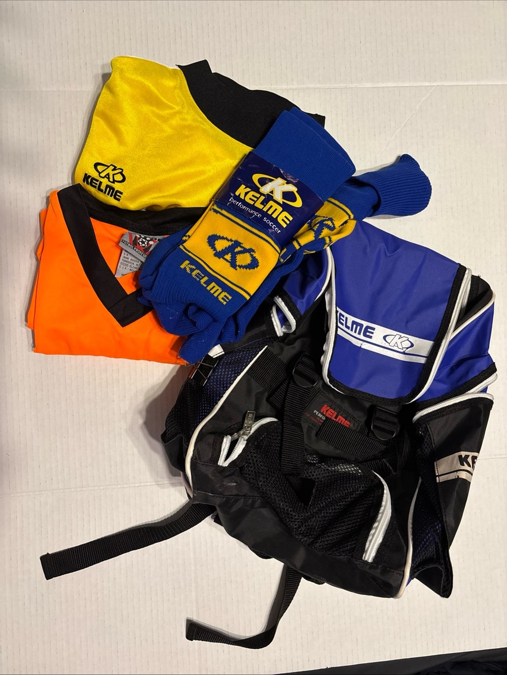 Kelme Goalie Shirts, Socks, Backpack Soccer Futbol World Cup Youth Boy Girl